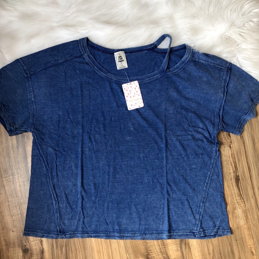 Free People We The Free Split Shoulder Alex Tee - Picture 4 of 8